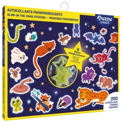 Diy & Activities>Auzou Mes 200 Autocollants Phosphorescents
