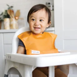 Breastfeeding|Bibs>Tiny Twinkle Mess-proof Easy Bib 3-pack - Rose/Burgundy/Cinna