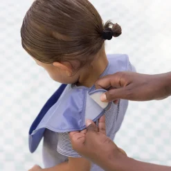 Discount Mess-proof Easy Bib 2-pack - Blue / Taupe Bibs|Breastfeeding