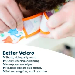 Outlet Mess-proof Full Sleeved Bib - Brown Checkers 6-24m Kids Bibs|Breastfeeding