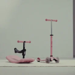 Bikes And Accessories|Bikes & Scooters>Micro Rock & Go LED Scooter - Dusty Rose