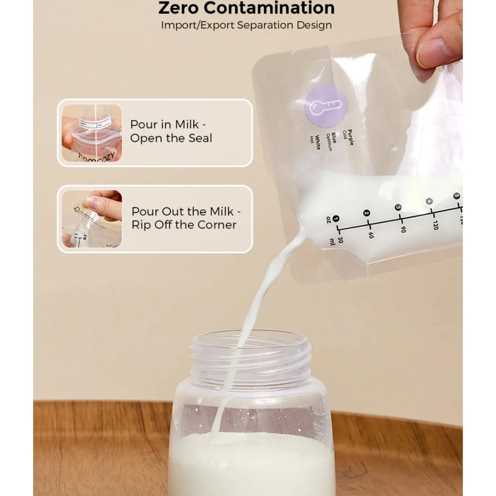 Breastfeeding>Momcozy Milk Shortage Bags (120)