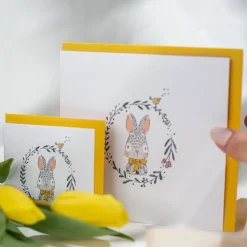 Party Supplies>Mimosa Design Mini Baby Greeting Card - Bunny