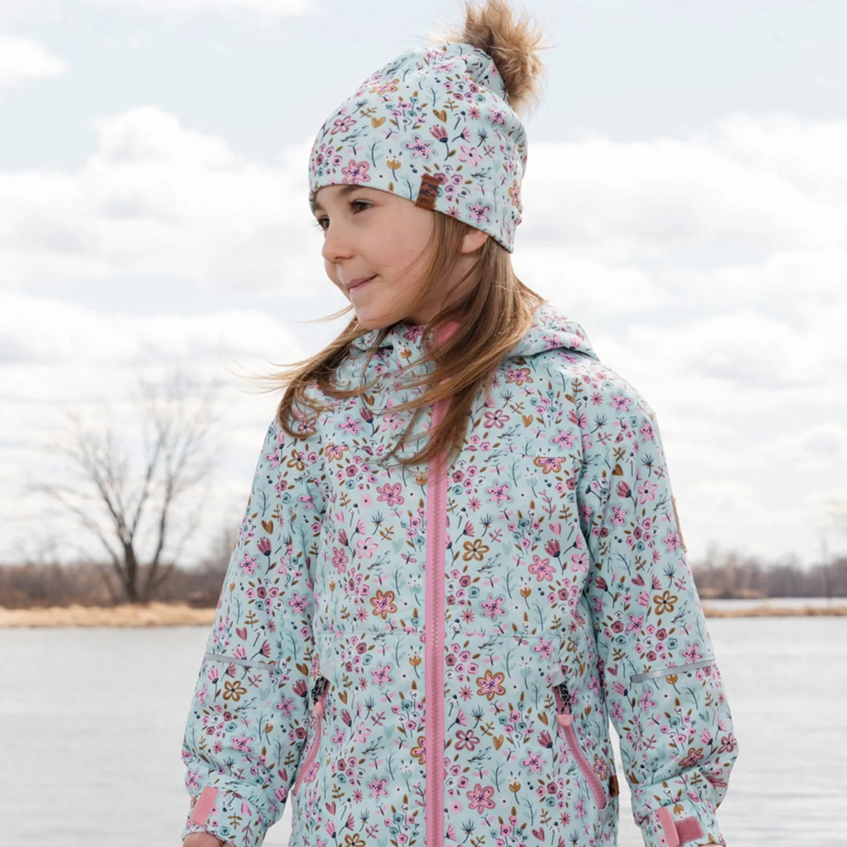 Online Mini Flowers Hat 2-14 Kids Beanies