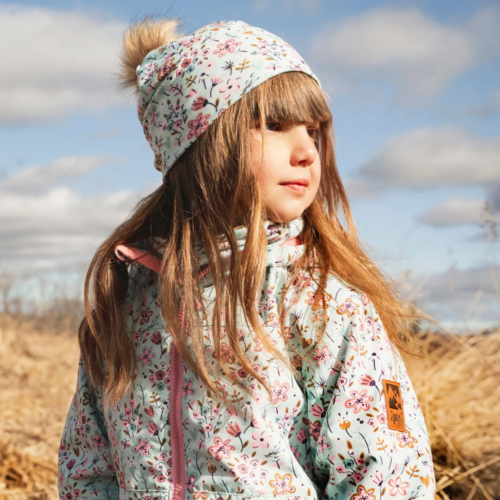 Online Mini Flowers Hat 2-14 Kids Beanies