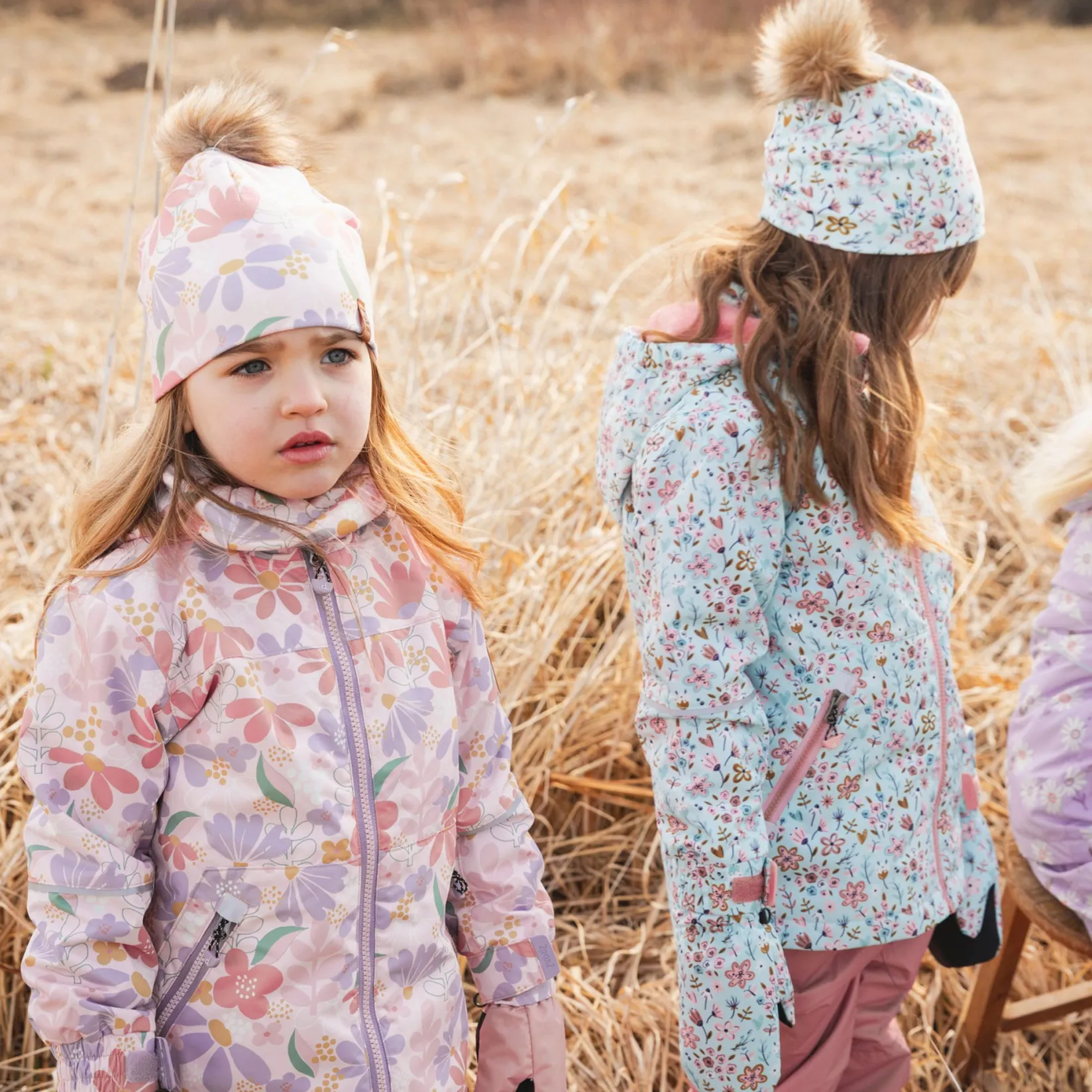 Online Mini Flowers Hat 2-14 Kids Beanies