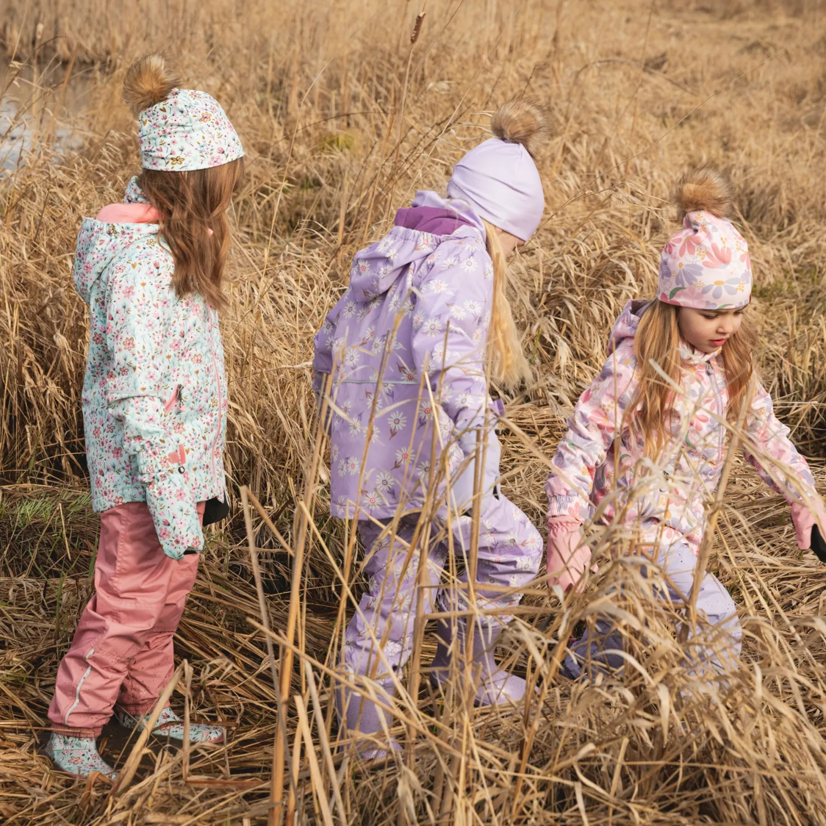 Online Mini Flowers Hat 2-14 Kids Beanies