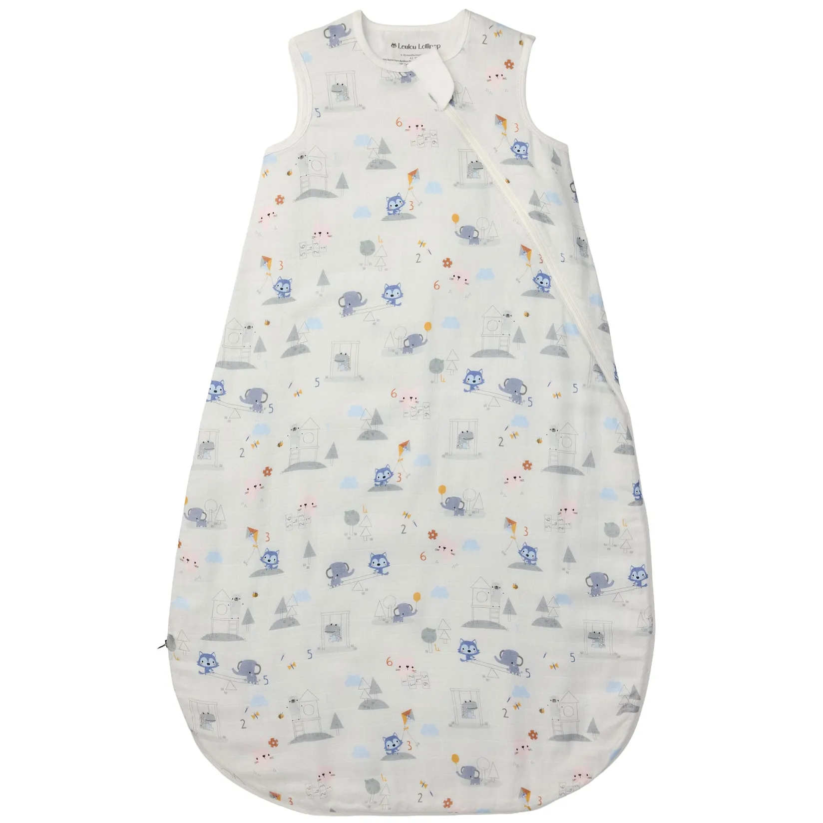 Sleep Bags|Pyjamas>Loulou Lollipop Mini Mathletes Sleep Bag Ivory