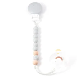 Sale Mini Wood Pacifier Clip - Gray Pacifiers & Clips|Pacifiers & Clips