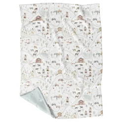 Blankets|Blankets>Veille sur Toi Minky Little Blanket - Gédéon's Farm