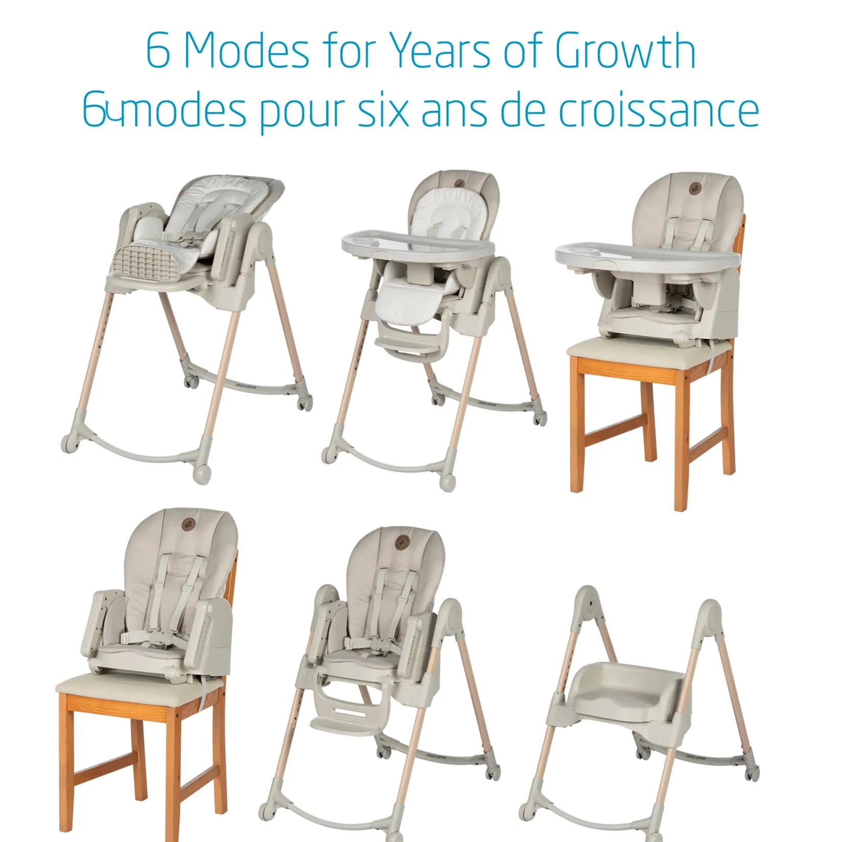 High Chairs & Booster Seats|High Chairs & Booster Seats>Maxi-cosi Minla 6-in-1 High Chair - Classic Oat