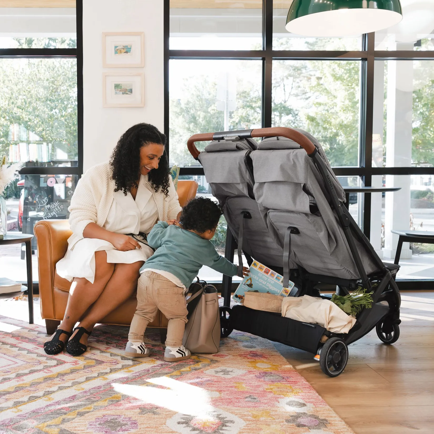Strollers|Strollers & Trailers>UPPAbaby Minu Duo Carbon - Greyson