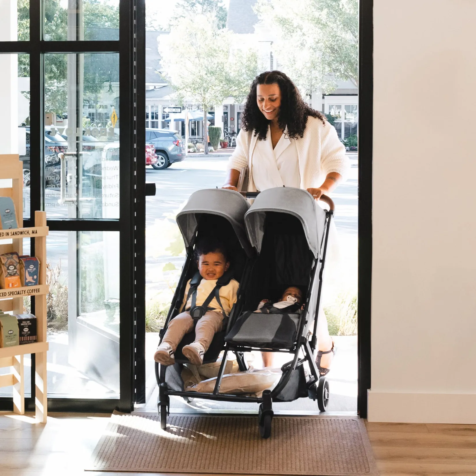 Strollers|Strollers & Trailers>UPPAbaby Minu Duo Carbon - Greyson