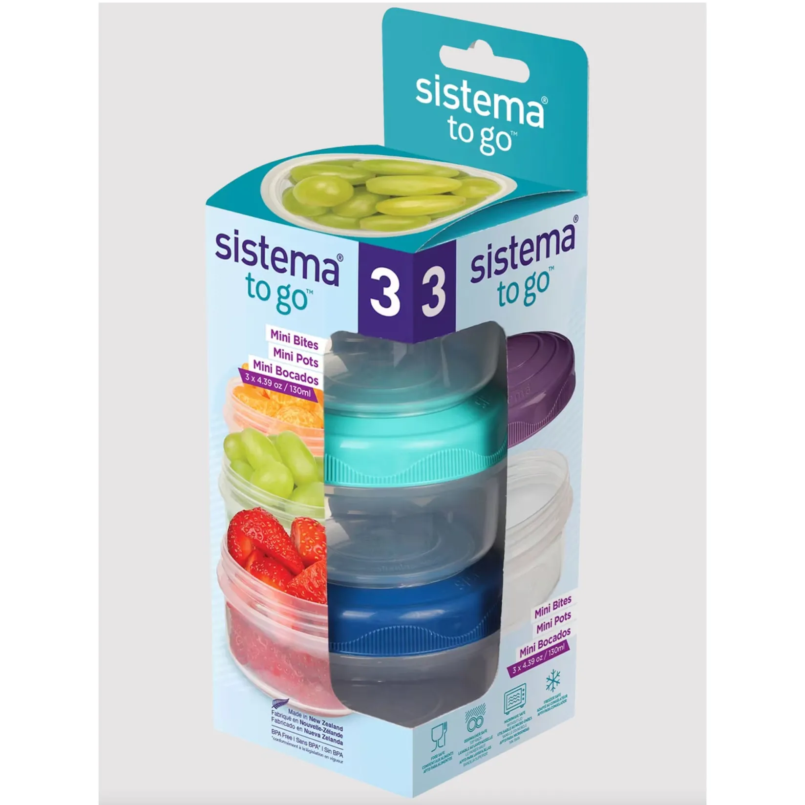 Best 130ml Mini Bites™ TO GO™ 3 Pack Kids Breastfeeding|Snack Bags & Containers