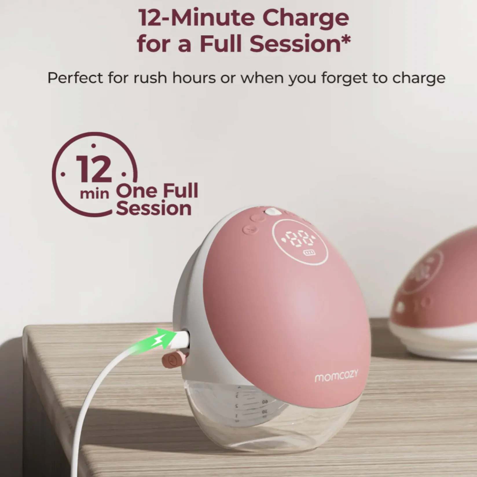 Breastfeeding|Breast Pumps>Momcozy Mobile Flow M9 Hands-Free Breast Pump- Double