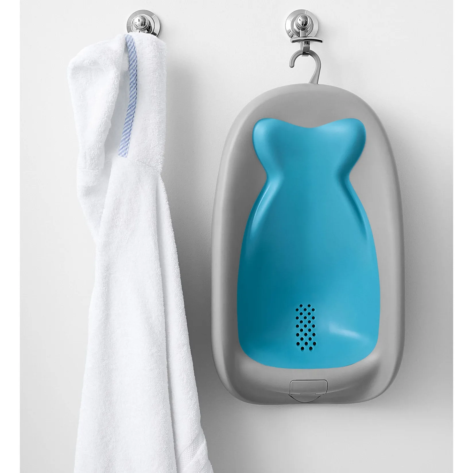 Baby Baths & Seats|Bath Accessories>Skip Hop Moby Recline & Rinse Bather - Grey / Blue