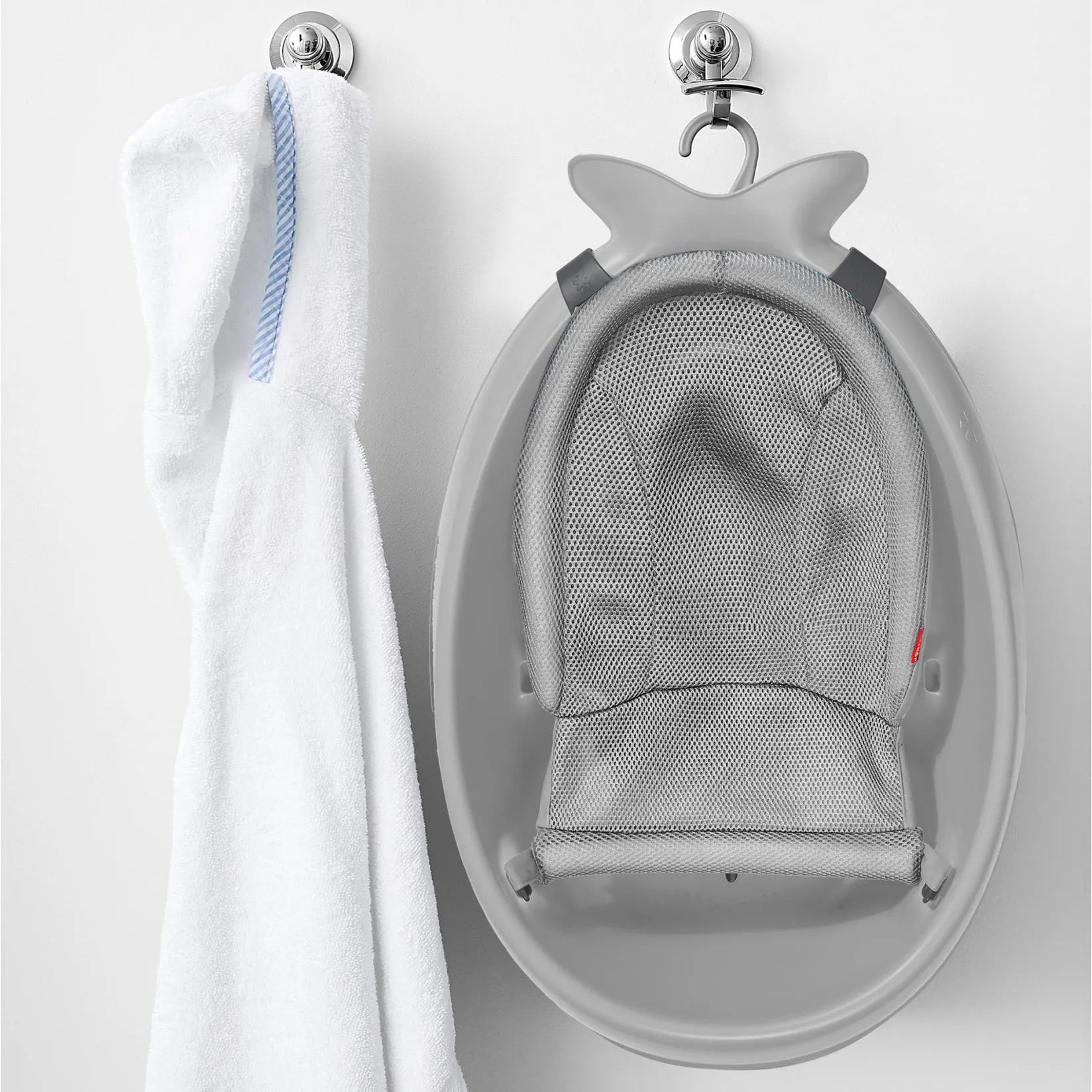 Moby Smart Sling 3-Stage Tub - Gray Baby Baths & Seats|Bath Accessories