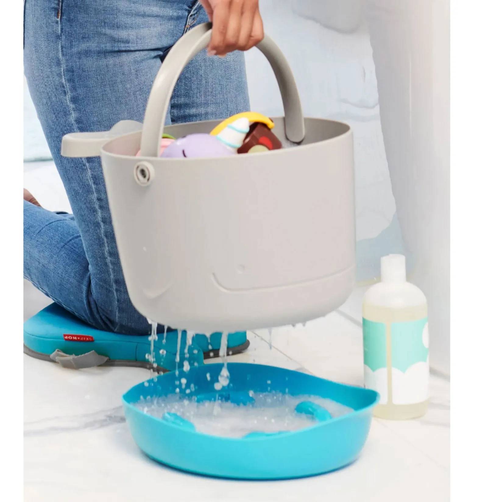 Sale Moby Stowaway Toy Bucket Bath Accessories