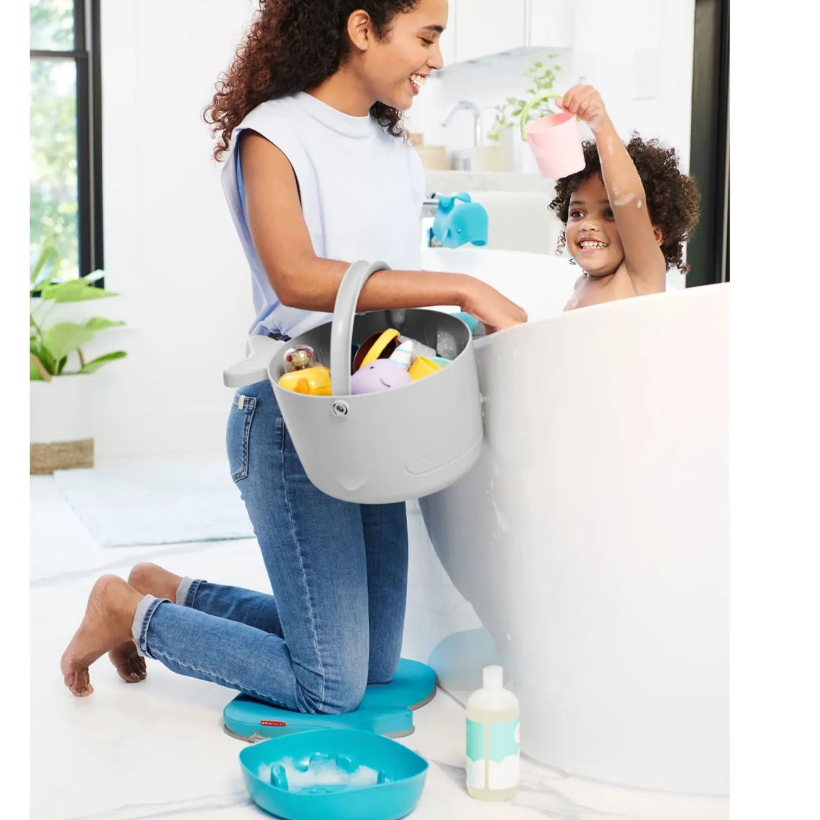Sale Moby Stowaway Toy Bucket Bath Accessories