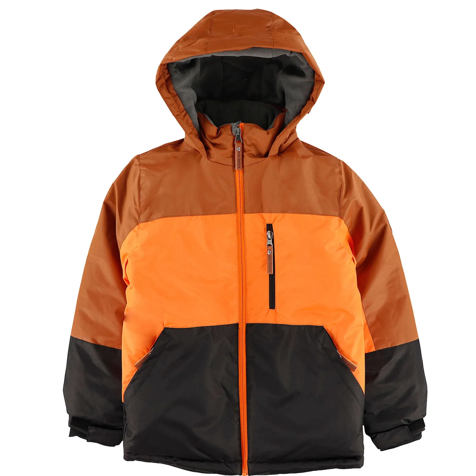 Outerwear|Snowsuits>Rising Sun Mocha Colorbock Snowsuit 4-14 Brown