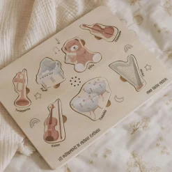 Musical Puzzle - French/English Kids Puzzles|Wooden Toys