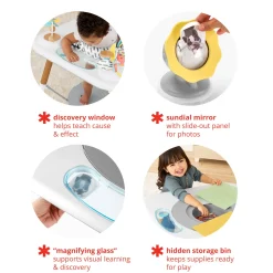 Clearance Montessori-Inspired 3-Stage Activity Center & Play Table Developmental Toys|Activity Centers & Walkers