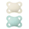 Discount 0-6months Orthodontic Pacifier Matte (2) - Aqua Pacifiers & Clips|Pacifiers & Clips