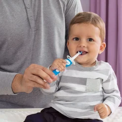 Hot 5months+ Learn to Brush Baby Toothbrushes (2) - Blue Oral Care