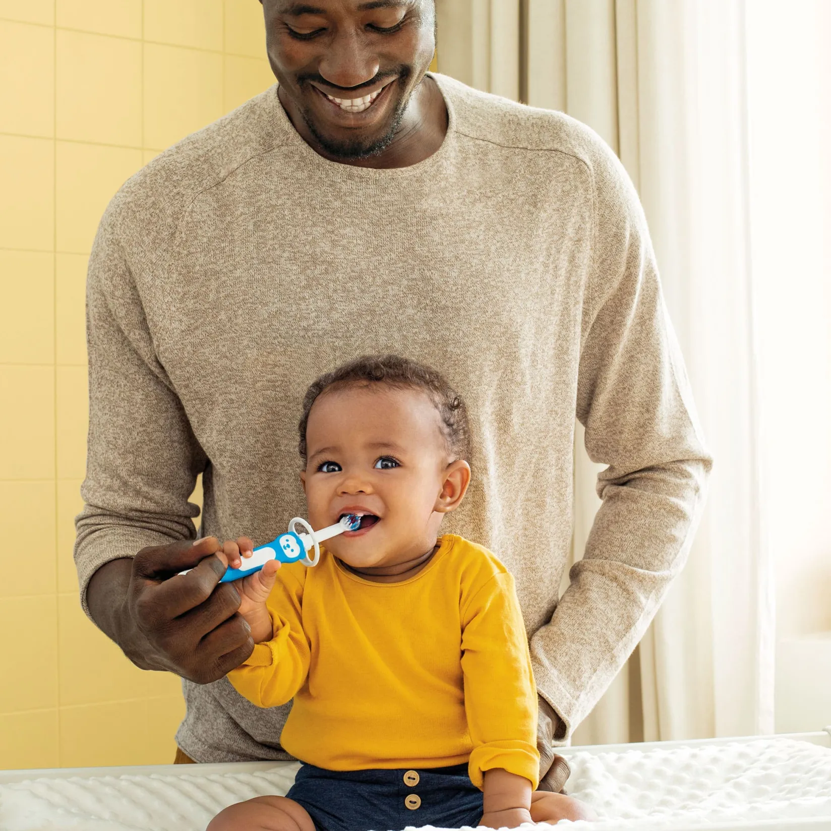 Hot 5months+ Learn to Brush Baby Toothbrushes (2) - Blue Oral Care