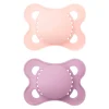 Pacifiers & Clips|Pacifiers & Clips>Mam Baby 0-6months Orthodontic Pacifier Matte (2) - Pink