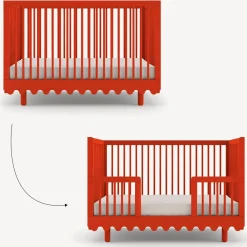 Outlet Moss Crib Conversion Kit - Red Toddler Rails|Cribs & Mattresses