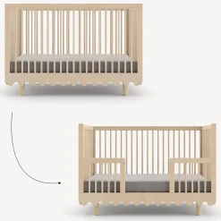Toddler Rails|Cribs & Mattresses>Oeuf Moss Crib Conversion Kit - Naturel