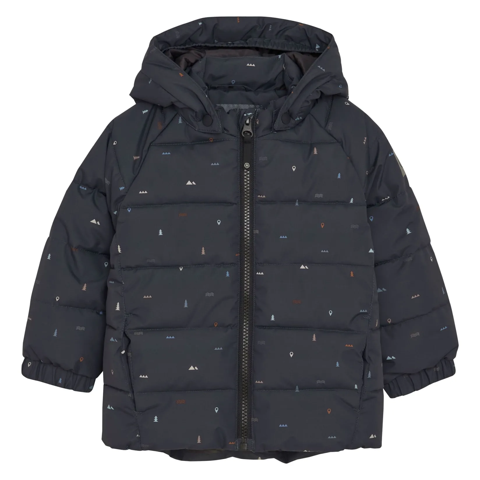 Outerwear|Snowsuits>Color Kids Mountain Quilt Jacket 9-24m Black