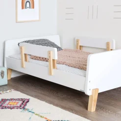 Best Muse Toddler Bed - White/Natural Cribs & Mattresses|Cribs & Mattresses