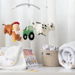 Mobiles|Mobiles>Living Textiles Musical Mobile - Tractor Ride