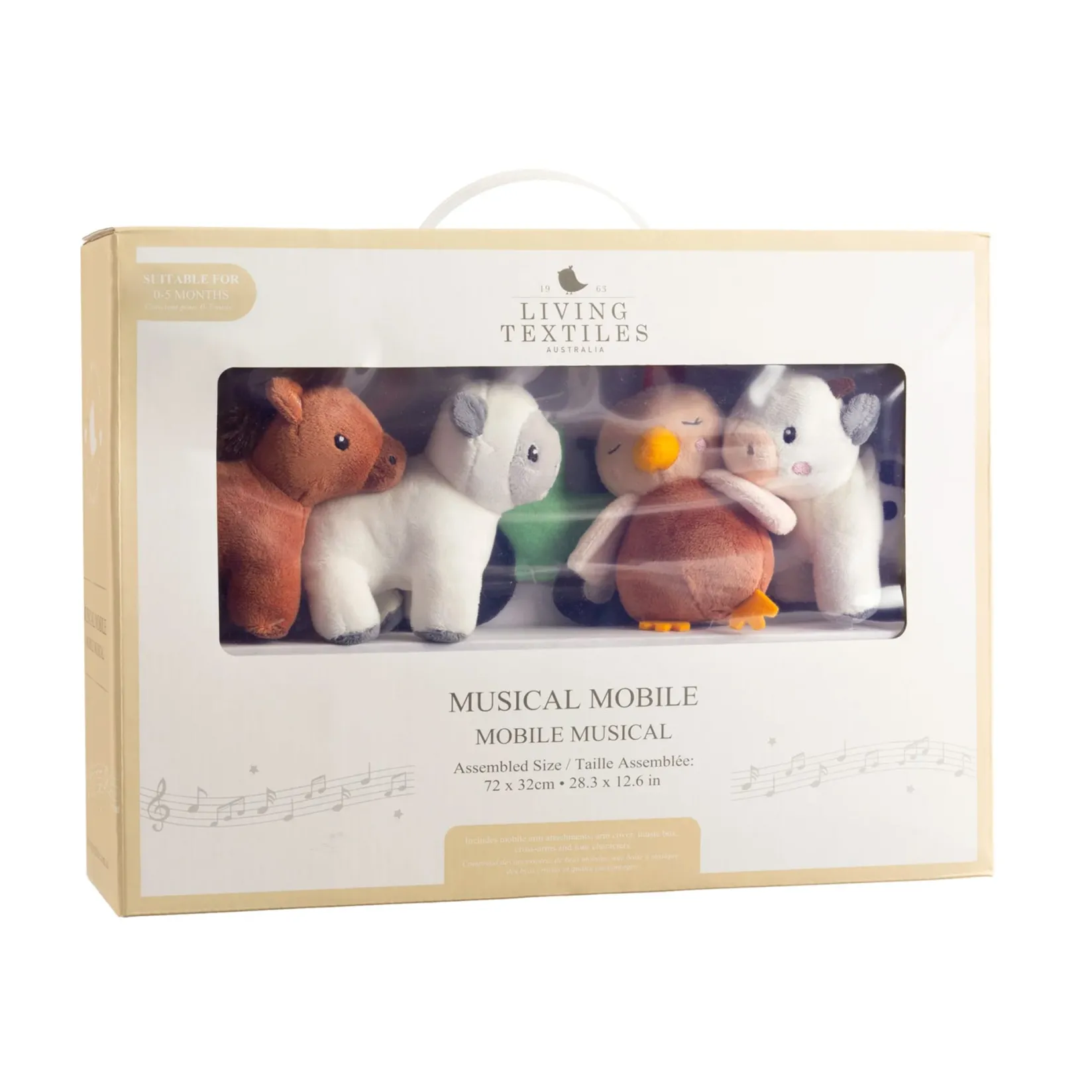 Mobiles|Mobiles>Living Textiles Musical Mobile - Tractor Ride