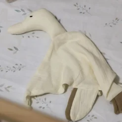 New Muslin Blanket - Ivory Goose Developmental Toys