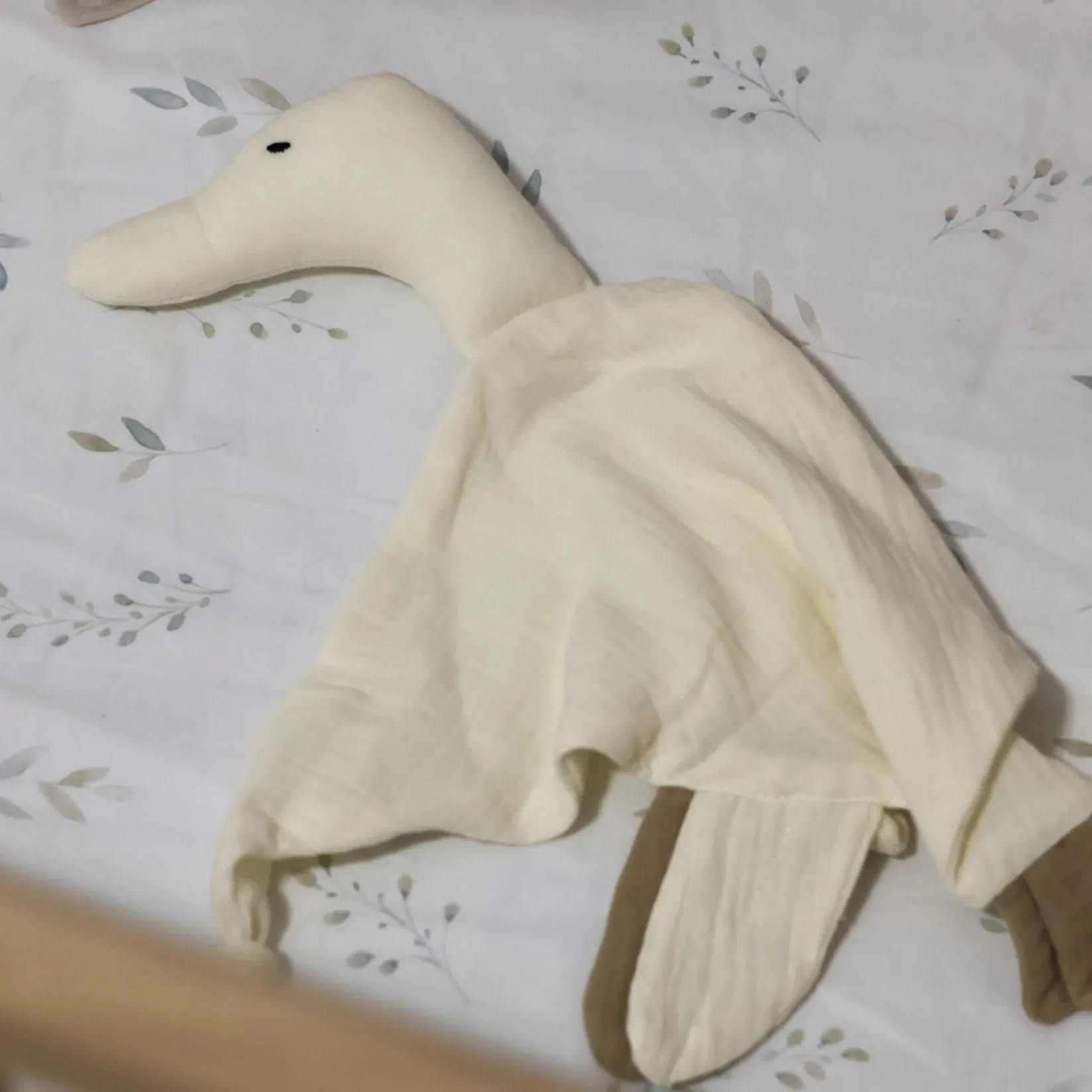 New Muslin Blanket - Ivory Goose Developmental Toys