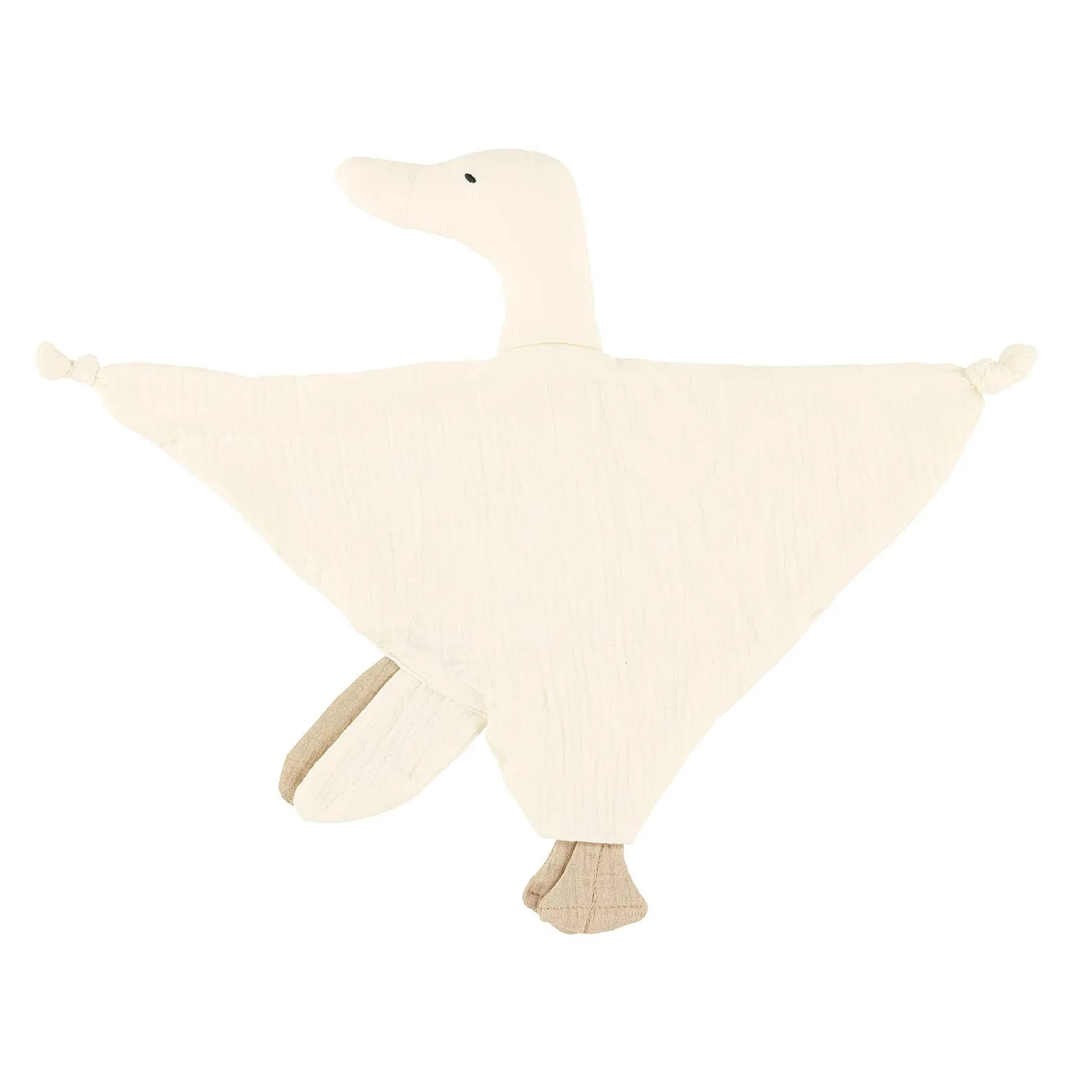 New Muslin Blanket - Ivory Goose Developmental Toys