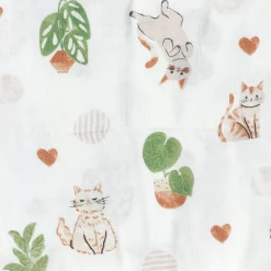 Muslin Blanket Bamboo - Cat Kids Blankets|Blankets