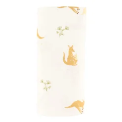 Blankets|Blankets>Bebe Confort Muslin Blanket Bamboo Kangaroos - Special Edition CHU Sainte‑Justine Foundation