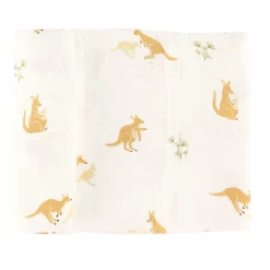 Blankets|Blankets>Bebe Confort Muslin Blanket Bamboo Kangaroos - Special Edition CHU Sainte‑Justine Foundation