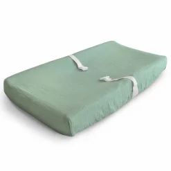 Muslin Changing Pad Cover - Green Changing Tables|Changing Pad Covers