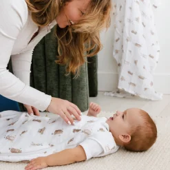 Outlet Muslin Sleep Bag 0-36 months - Taupe Sleep Bags|Pyjamas