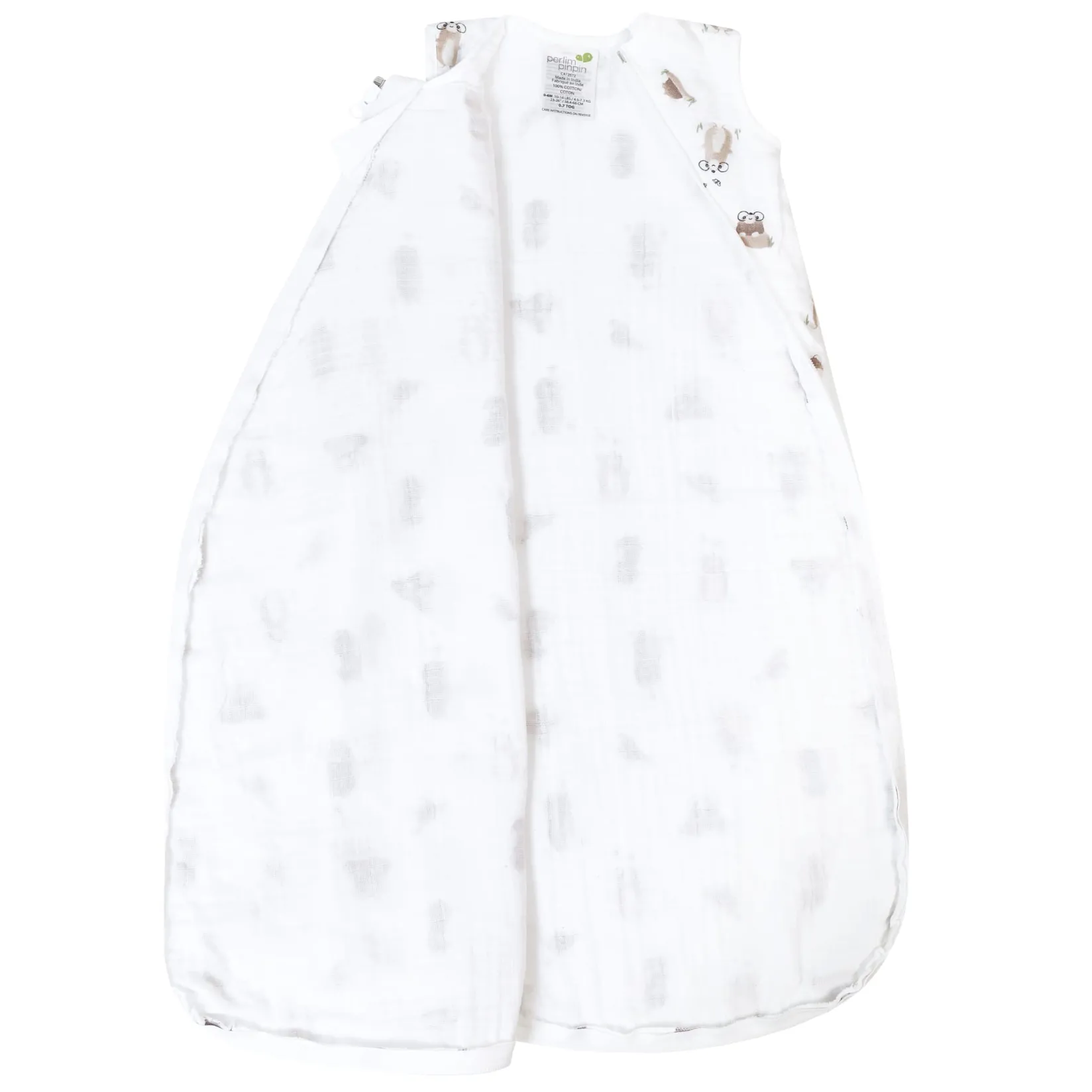 Outlet Muslin Sleep Bag 0-36 months - Taupe Sleep Bags|Pyjamas