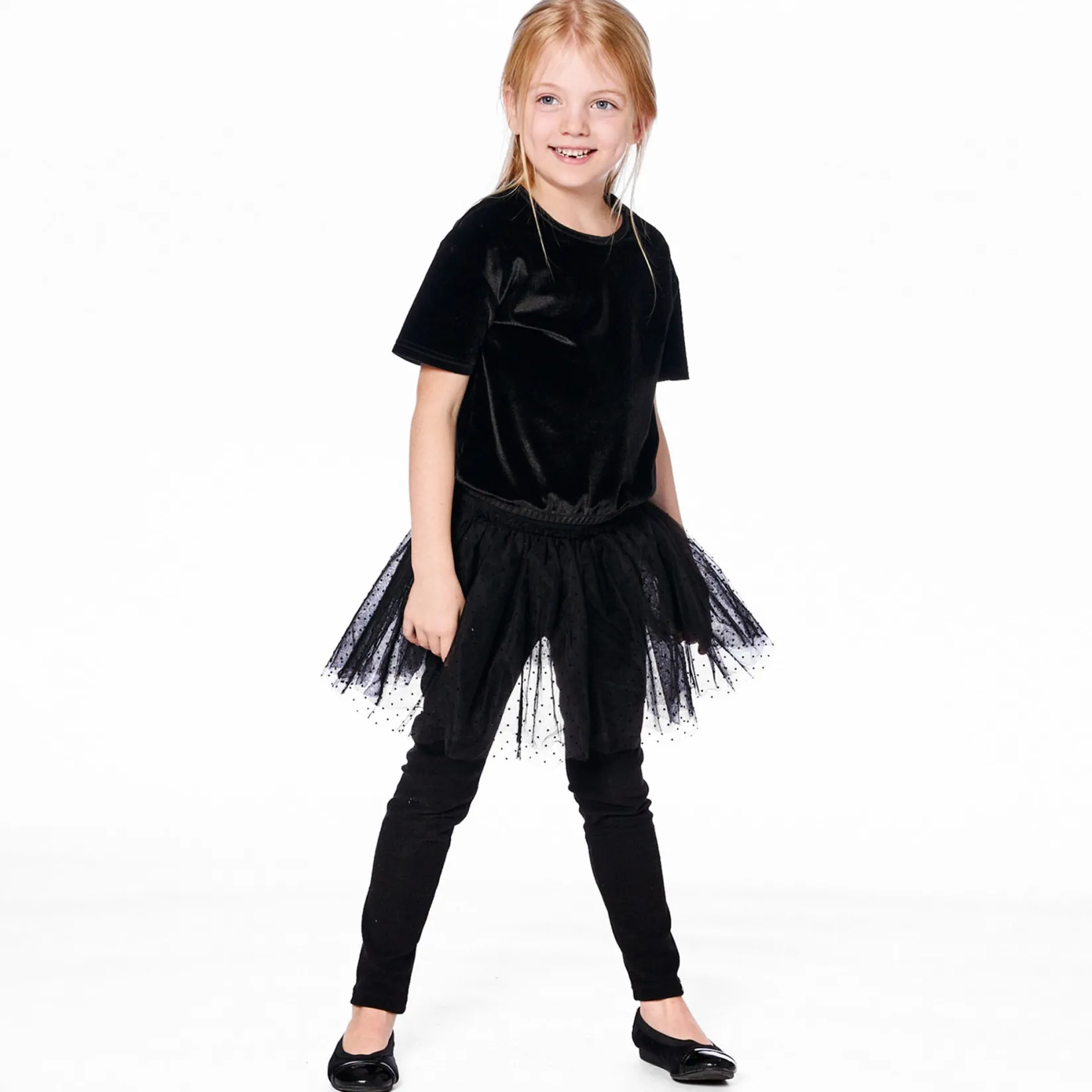 Skirts>Deux par Deux Must Have Skirt Legging 7-10 Black