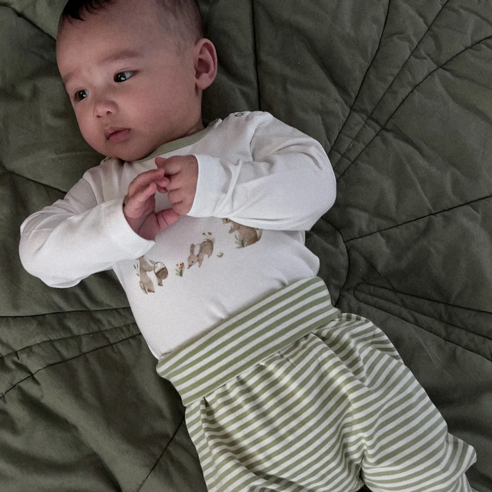 Preemie Clothing|Pants>Mon Premier My First Pant Premature-18m Sage