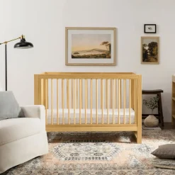Hot Nantucket 3-in-1 Convertible Crib with Toddler Bed Conversion Kit - Honey Cribs & Mattresses|Cribs & Mattresses