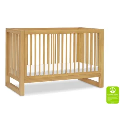 Hot Nantucket 3-in-1 Convertible Crib with Toddler Bed Conversion Kit - Honey Cribs & Mattresses|Cribs & Mattresses