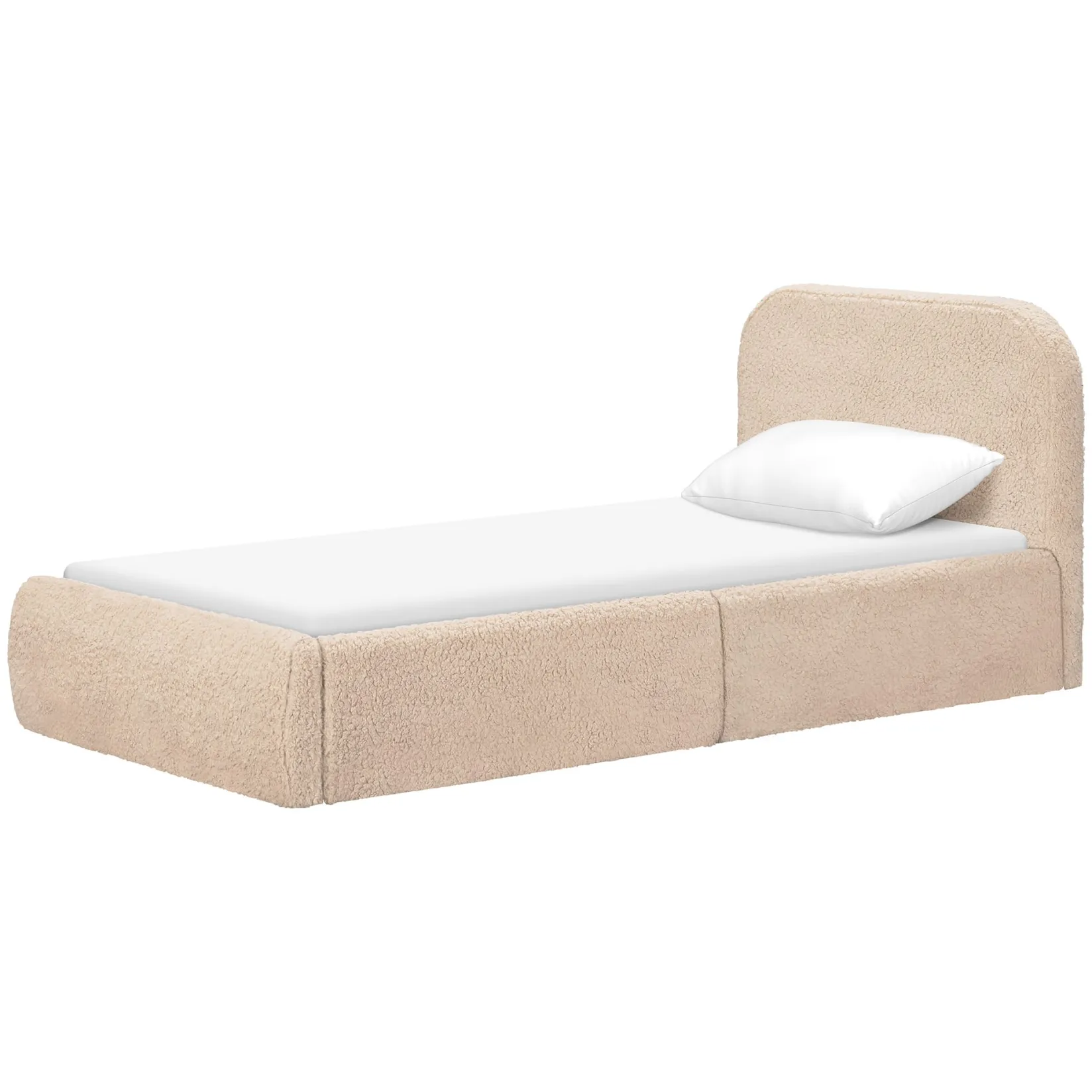 Twin, Full & Queen Beds>Babyletto Nara Twin Bed |- Chai Shearling